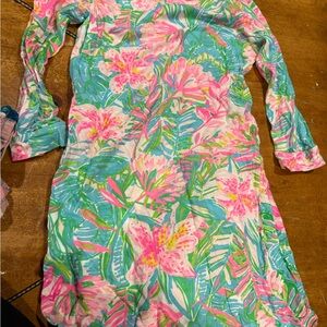 Lilly Pulitzer Vibrant Floral Kids Dress